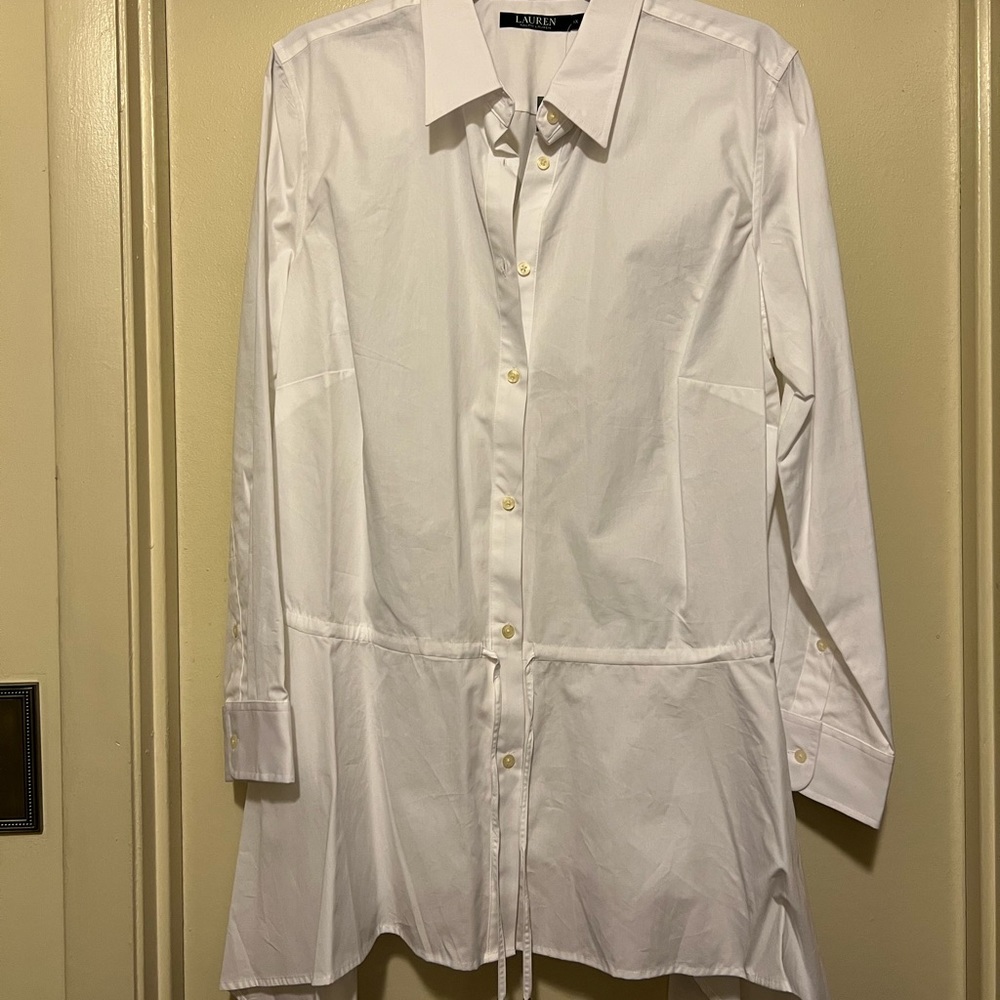 RL - White blouse/shirt (1X)